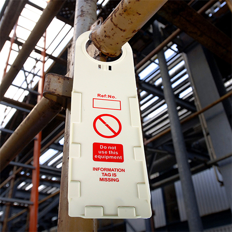 腳手架掛牌使用圖